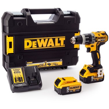 DEWALT DCD796P2 LI-ION ÇIFT AKÜLÜ KÖMÜRSÜZ PROFESYONEL DARBELI MATKAP 18V/5Ah